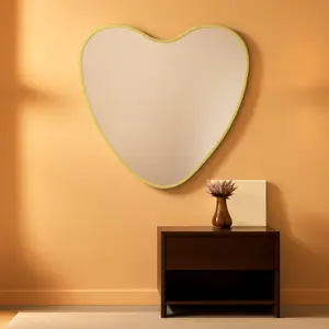 26 Inch Irregular Heart Wall Mirror For Home Decor