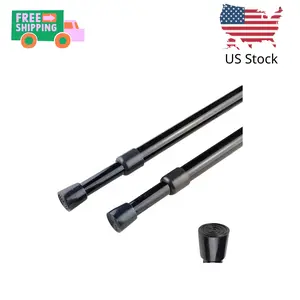 2pcs Spring Tension Curtain Rod，28-43 Inches