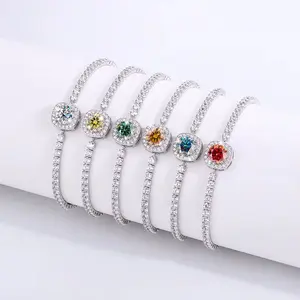 Elegant 1CT Moissanite Diamond Bracelet For Women - 925 Sterling Silver