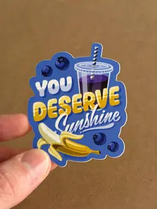 You Deserve Sunshine Heated Rivalry Sticker, Hockey Movie Fan Sticker, Laptop Water Bottle Decal