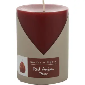 Red Anjou Pear By Northern Lights One Pillar Candle. For Unisex