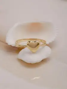 Women's Cute Heart Design Ring, Fashion Jewelry for Party, Daily Decor, Trendy All-match & Exquisite Jewelry for Birthday Gift, Heart Shaped Ring