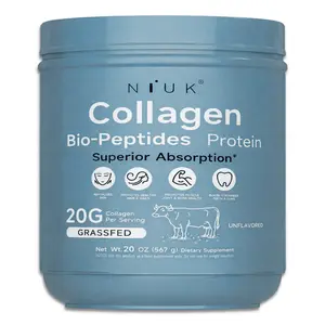 Niuk Collagen Peptides Powder 20oz -Grassfed Protein Supplement - Advanced with 18 Essential Amino Acids