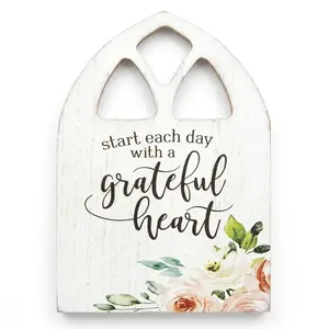 Greatful Heart Inspirational Decorative Arch-Shaped Magnet
