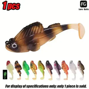 12/21g Lead Head Hook Rubber Soft Bait, Prop Tail Swim Bait, Artificial Lure, Fishing Lures for Bass, Pike, Trout, Fishing Gear, Sports Equipment Set