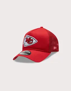 Mens New Era NFL Kansas City Chiefs 9FORTY A-Frame Trucker Hat