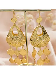 Ethnic Indian bridal earrings, new cross-border gold-plated earrings, Nigerian jewelry