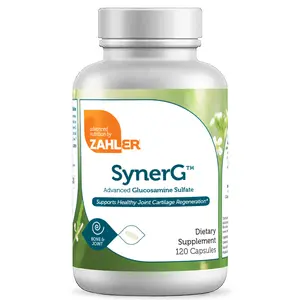 Zahler SynerG for Bathrooms - Essential Vitamin Supplement for Skin Health with Vegan Glucosamine & MSM - 120 Capsules - Healthcare