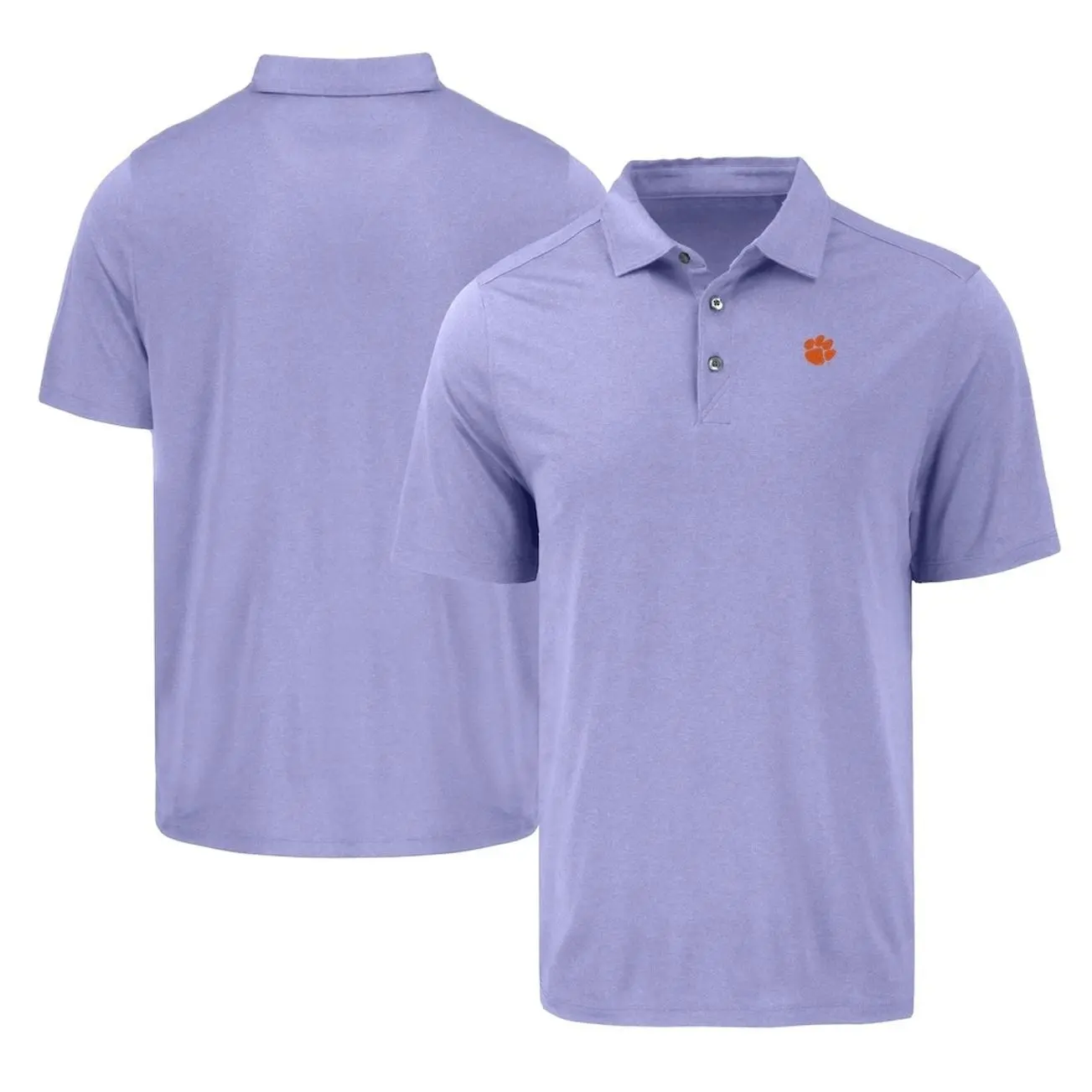 College Clemson Tigers Cutter & Buck Coastline Epic Comfort Eco Recycled Polo - Purple Sleeve Tee, Casual Collared Shirt Boatyard Button-Up Shirt Toile Teddy Polo