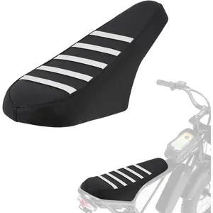 Non-Slip Seat Cover Compatible Fit for Ridstar Q20/Q20 Pro Lite EBike E-Bike, Electric Bike Soft Seat Cover White