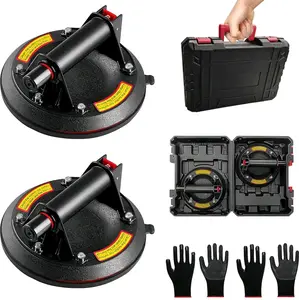 MEHIDFY 2 Pack Glass Suction Cups, 8" Heavy Duty Vacuum Suction Cup, Industrial Lifter for Window & Tile, 480 lbs Load Capacity