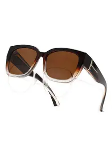 Polarized Sunglasses for Prescription Glasses, Uv400 Lenses, Graduated Tortoiseshell Frame, Accents, Unisex, Street Style