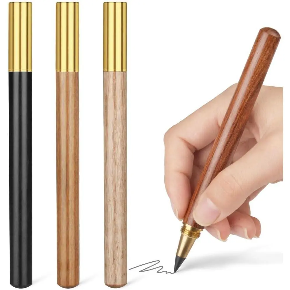 Inkless Pencil - 4 count Everlasting Wooden Infinity Pencil, -Cased Graphite  for Writing Drawing, Students  Office School Supplies