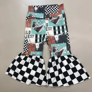 Girl Bell Bottom Pant Cowgirls Clothes Toddler Girl Western Clothes