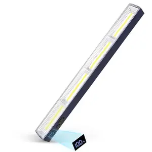 LETOUR Magnetic LED Work Light Bar, 6000 Lumens, 7500mAh Rechargeable, Extra Long 15.7", Dual Magnets & Hook, Ideal for Car Repair, Garage, Workshop, Camping, and Power Outages