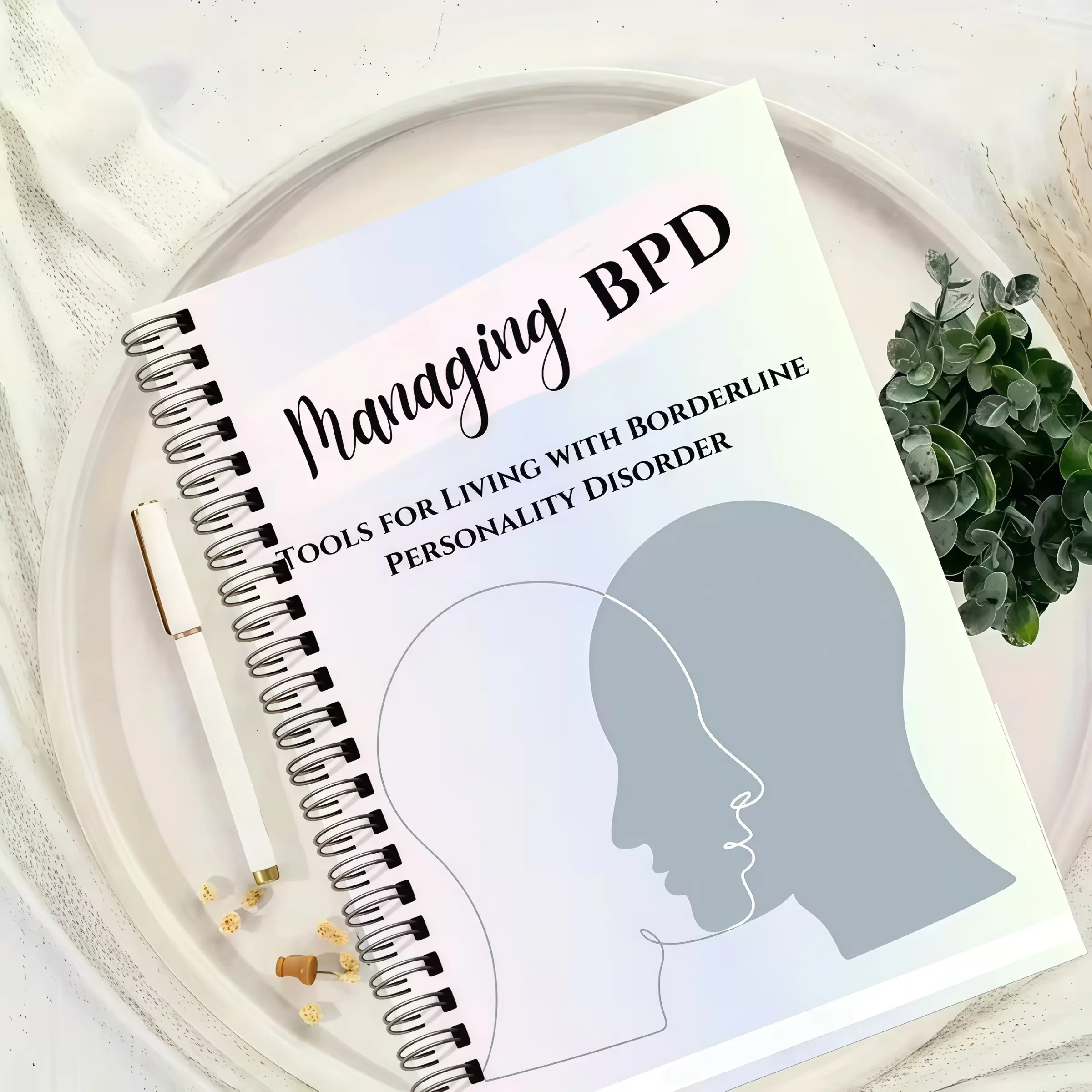 Borderline Personality Disorder Workbook, Spiral Bound Planner, Dbt ...