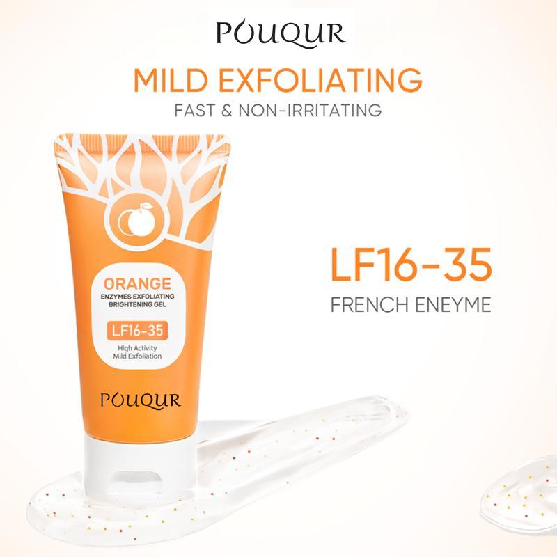 Orange Scented Exfoliator Clear Gel Gentle Exfoliation Exfoliating Gel Nourishing & Moisturizing Deep Cleansing Face & Body Suitable for All Skin Types