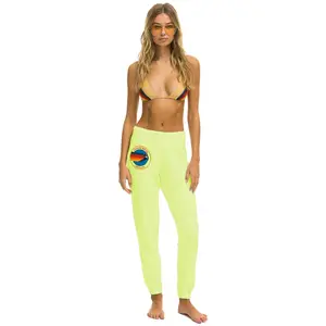 AVIATOR NATION ASPEN SWEATPANTS - NEON YELLOW