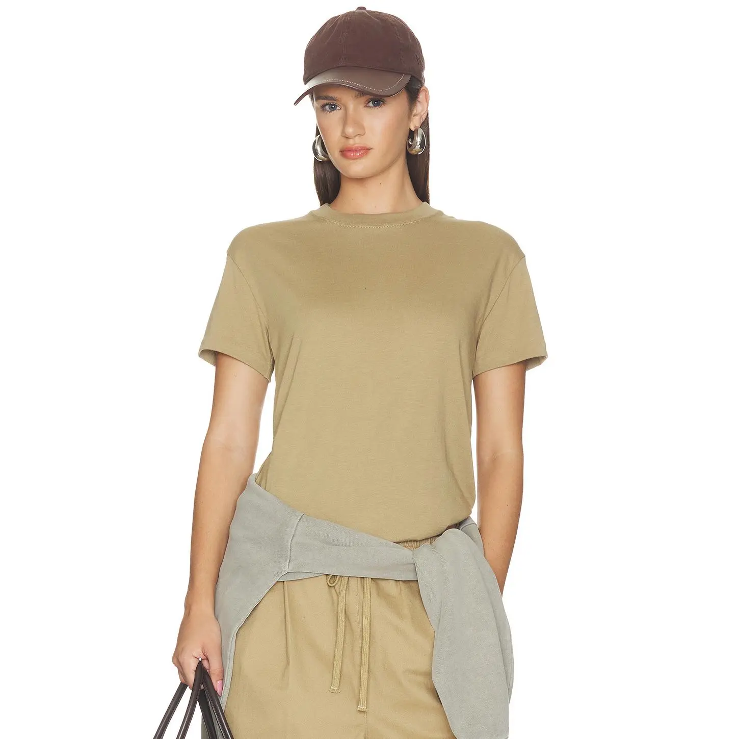 Fear of God ESSENTIALS Classic Fit Tee in Dune