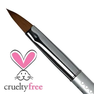 Americanails Faux Kolinsky Designer Series Oval Acrylic #10 Brush, Smooth Lightweight Single Item for Nail Care & Manicure