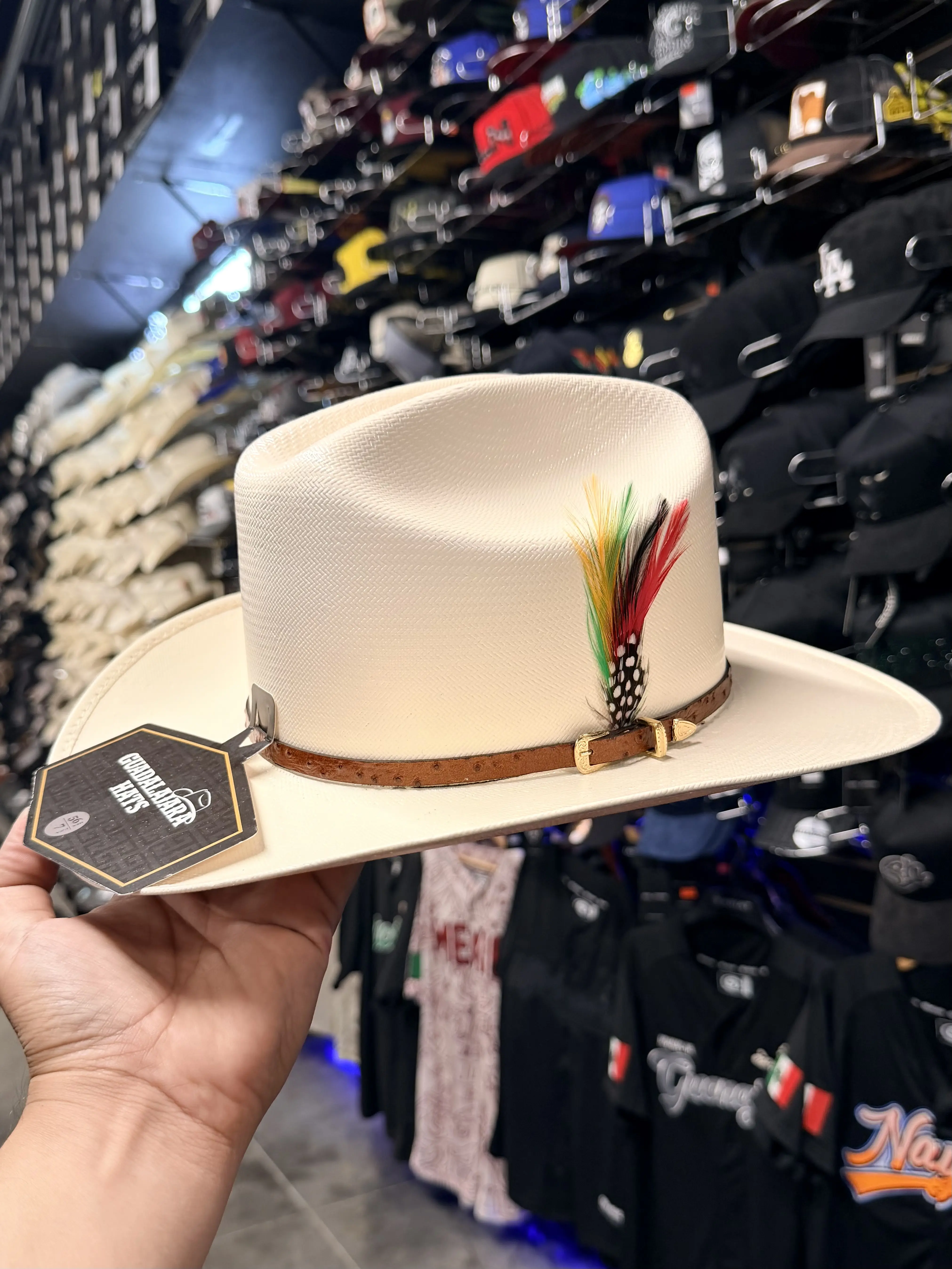 5,000x Edición Especial Tejido Fino - Guadalajara Hats (Falda 3") Toquilla Avestruz Cafe