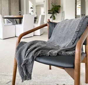 100 % Cotton Throw-Blanket / Throw blanket, Blanket, Throw, Sofa Throw, Blanket For Bedroom, Basket Weave Blanket