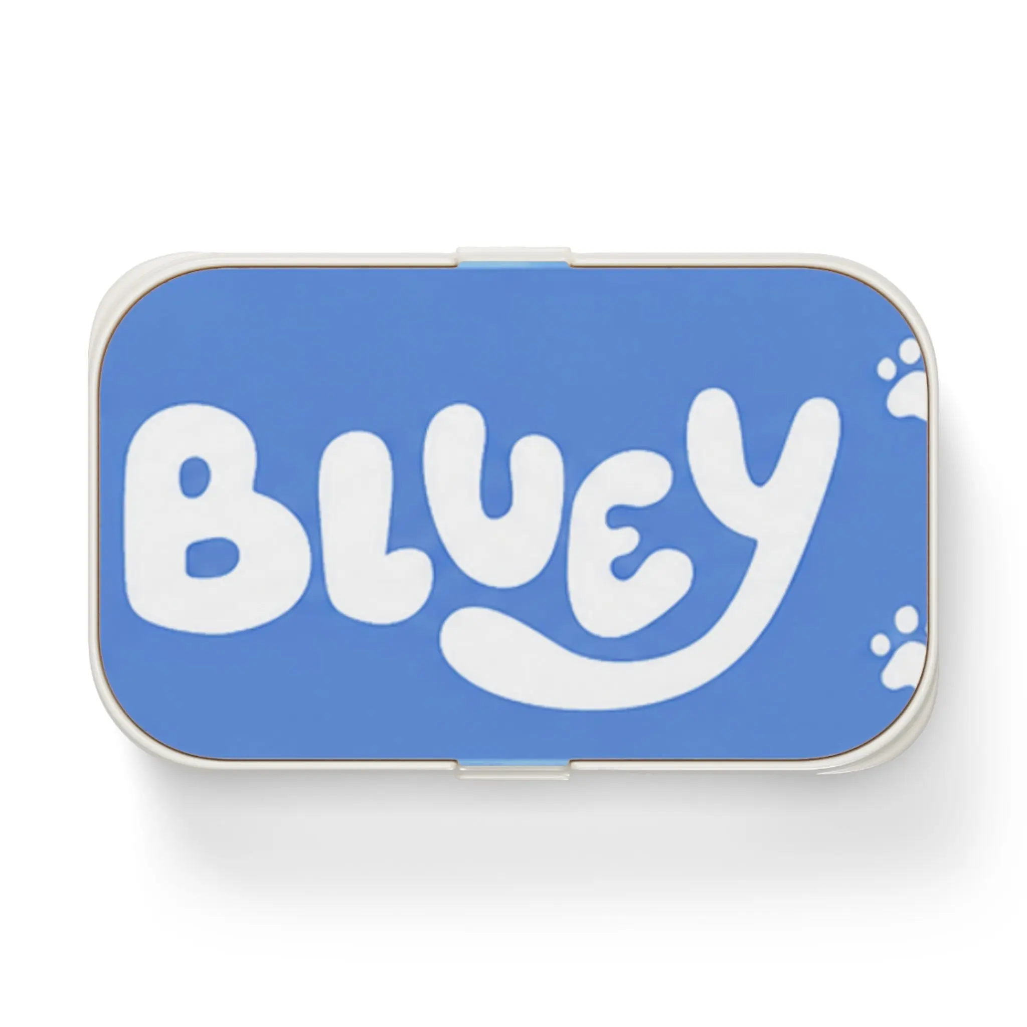 Bluey Paws Portable Compartments Kids Lunch Box - Utensil-Compatible Kitchenware Tableware for Packing Lunch for My Kid