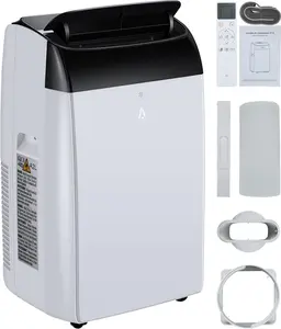 Portable Air Conditioner, 12,000 BTU Room Air Conditioner Cools up to 350 Sq.ft, Portable AC with Dehumidifier and Fan Modes, Remote Control and Easy Window Installation Kit,Black Aircon Accessories Aircon Hose