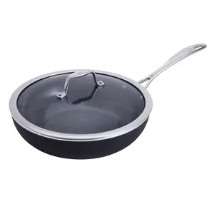 Henckels Capri Ceramic 11-inch Aluminum Ceramic Nonstick Perfect Pan with Lid