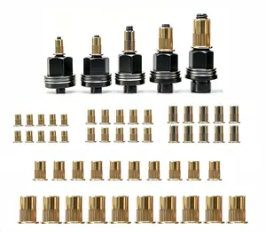 Head Rivet Nut Tool, M3 M4 M5 M6 M8 Rivnut Kit, Carbon Steel Rivnut Set, Threaded Rivet Nut Kit, Manual Riveter Rivnuts Tool Accessory for Automotive Repair Warehouses
