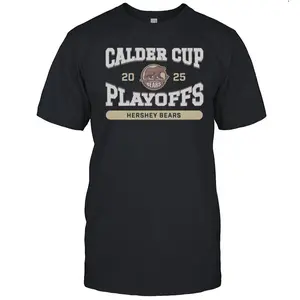 Hershey Bears 2025 Calder Cup Playoffs Youth T-Shirt Kids Hockey Fan Tee Youth Sports Cotton Shirt