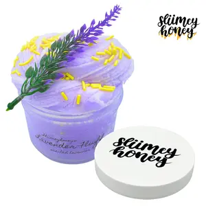 6oz Sliimeyhoney - Lavender Fluff Scented Icee Slime