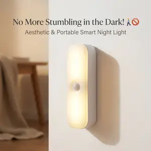 2/4PCS Under Cabinet Lights,Motion Sensor Night Light Indoor, USB Rechargeable Light,Magnetic Installation Dimmable Lights for Kitchen,Wardrobe,Pantry, Closet,Bathroom,Stairs,Sink Cabinet,Garage,#Summervibes