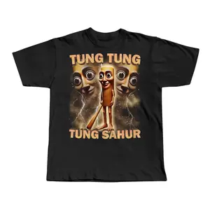 Tung Tung Tung Sahur Funny Baseball Bat Meme T-shirt, Italian Brainrot Shirt, Dank Memes Tshirt, Unhinged Clothes, Dank Memes tshir, Funny Meme shirt