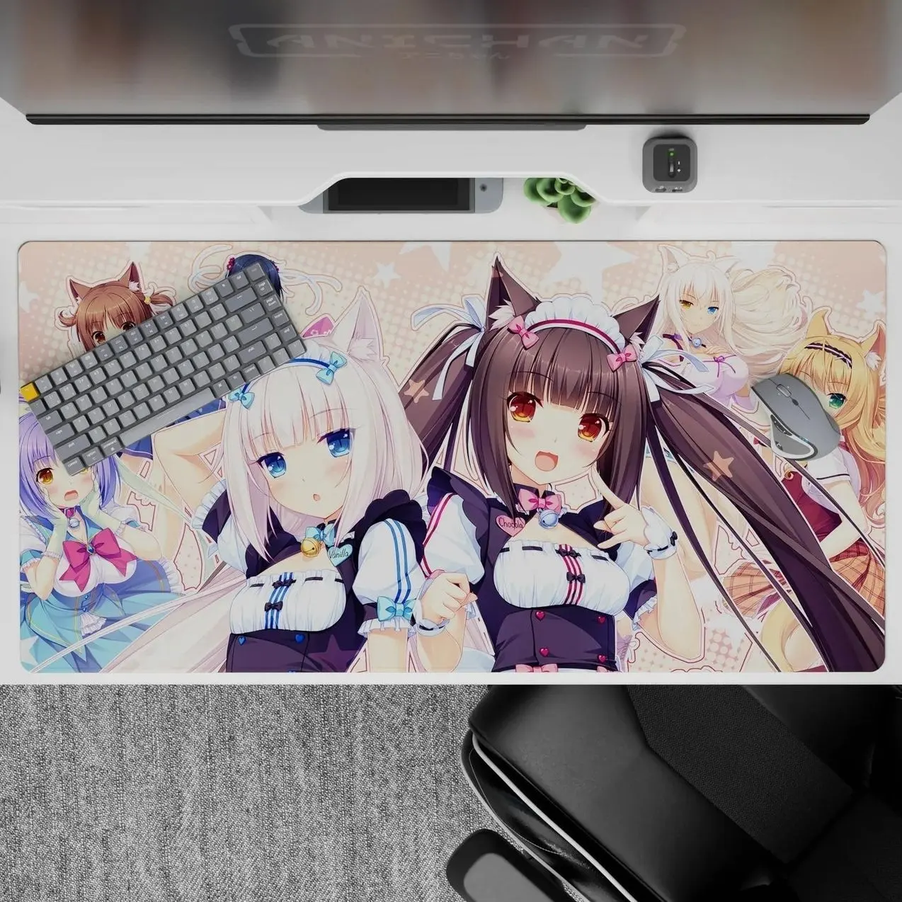 Chocola Vanilla Sweetness - Anime Girl Mouse Pad - Nekopara AniChan