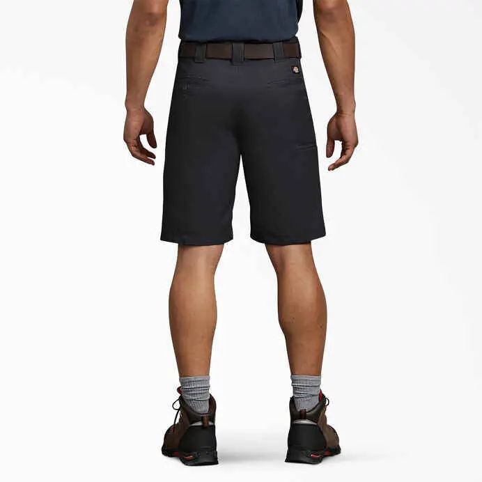 Dickies Flex 11-in Regular-Relaxed Fit Men's Work Shorts, Plain Design, Pocket-Equipped, Durable Menswear Bottoms