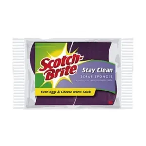 3M MMM202 Scotch Brite Clean & Rinse Scrubber - 2 Count