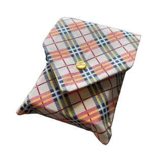 Mystic Stitches Tarot Pouch – Plaid Elegance Edition