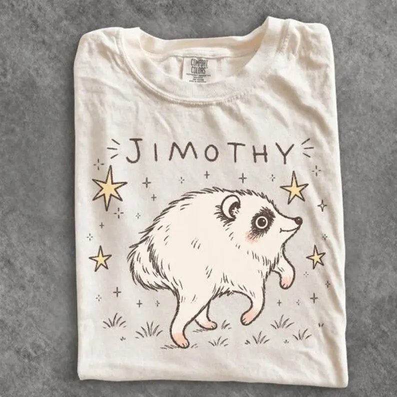 Comfort Colors Jimothy Raccoon Viral Shirt, Short King Jimothy Tee, Cute Trash Panda Shirt, Famous Seattle Raccoon Shirt, Cute Baby Raccoon