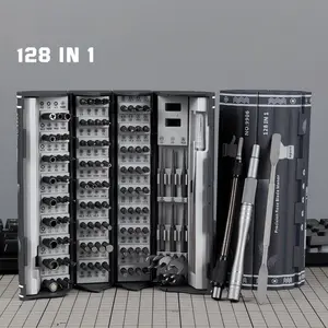 128-In-1 Precision Screwdriver Set, Professional Magnetic Repair Tools with 120 Bits, Ideal for Electronics, Computers, Laptops, Gaming Consoles