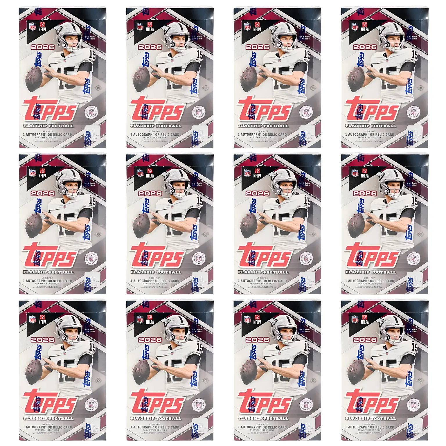 [8/21 Release Day] [1 Full Case] 2026 Topps Flagship Football Hobby Pick Your Team Break