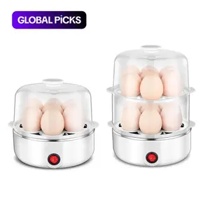 7-in-1 Electric Rapid Egg Cooke,Hard/Soft Boiled Egg Maker for 1-14 Eggs,Steaming Vegetables & Dumplings,Egg Steame with Egg Piercer,Compact Egg Boiler for Kitchen, Removable Tray, Household Use,Measuring Cup Included, BPA Free #TOP PICKS