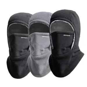 Winter Warm One-Piece Hood, Scarf Face Mask Ear Protection, Balaclava, Thick Material, Style Fit Face, Windproof, Suitable for Winter Cycling, Running, Skiing, Fishing, Outdoor Sports And Work, Suitable for Men And Women