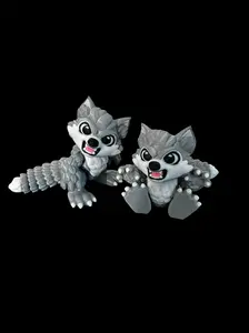 Werewolf baby flexi statue figurine decoration 3D printed