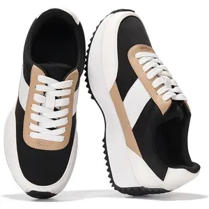 Womens Sneakers - Memory Foam Insole and Lightweight Spring Shoes - Non-Slip Lace Up Trendy Shoes - Fashion Sneakers for Women 2025