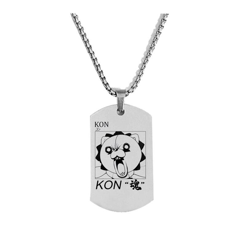 Anime Bleach Gotei 13 Captain Necklace Stainless Steel Laser Pendant Lchimaru Gin Aizen Sousuke Unohana Retsu Necklace For Fans