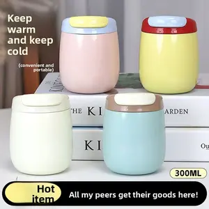 Popular, stylish, and cute thermos cup for home use, Insulated Mug. Made of 304 stainless steel. Portable and car-friendly. Macaron-colored water bottle designed for women.