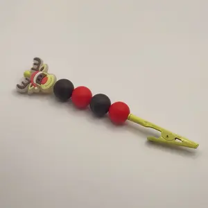 Reindeer Beaded Clip - Versatile Multi-use Clip or Bracelet Helper