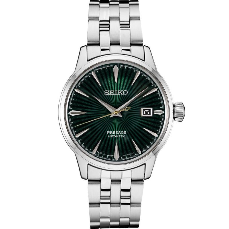 SRPE15 Seiko Presage Cocktail Time Green Dial Stainless Men's Watch