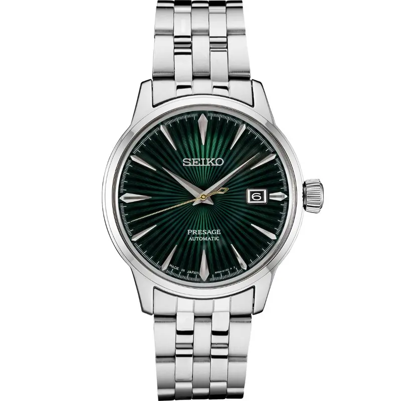 SRPE15 Seiko Presage Cocktail Time Green Dial Stainless Men's Watch